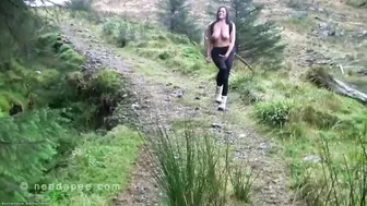 Rebekah - Topless Mountain Trekking