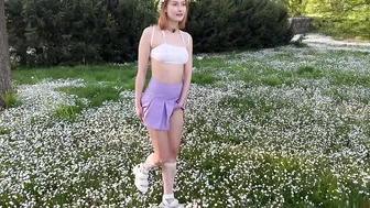 Dollydyson - outdoor flowers poured with piss