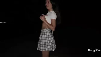 Katty West - Shameless girls piss together in public