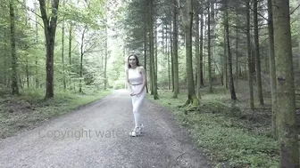 White Jeans in Forest